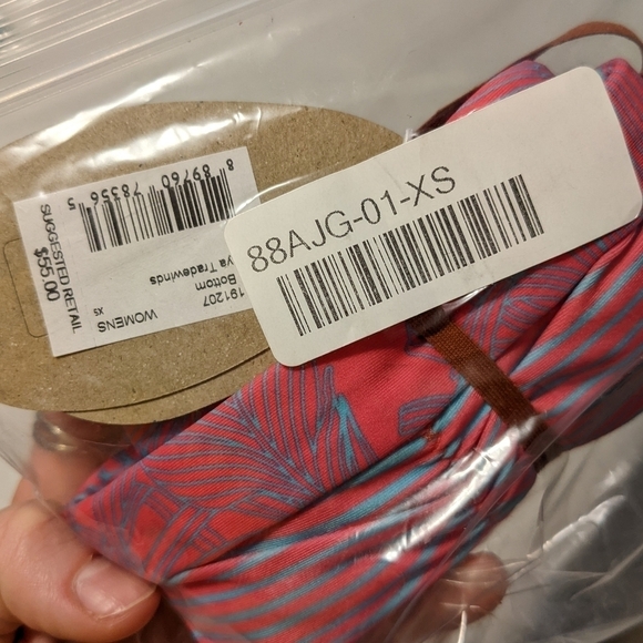 PrAna Reversible Innix Bikini bottoms Papaya Tradewinds - Picture 5 of 11